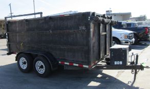 2010 APACHE 12FT DUMP TRAILER, 2-AXLE, VIN: 5JRUE12289C201919, LIC: 4PU6112