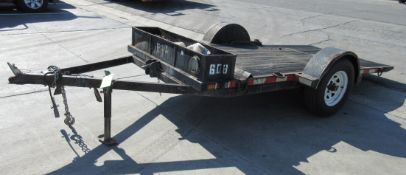 2009 SPECIALIZED TRAILER CO. ASPHALT ROLLER TRAILER, APPROX. 9FT VIN: CA1069131, LIC: 4HH3148