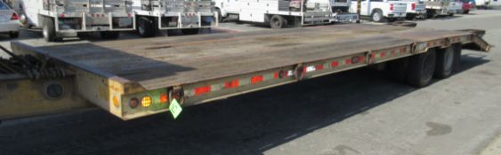 2008 SPECIALIZED TRAILER CO. 31 FT FLATBED TRAILER WITH RAMPS, 2-AXLE, VIN: CA968116, LIC: 4JF2013