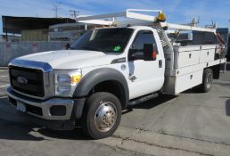 2016 FORD F-550 SUPER DUTY XL CONTRACTORS TRUCK, SINGLE CAB., 2WD, 8 CYL., T 6.7L TURBO DIESEL OHV