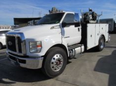 2016 FORD F-750 MECHANICS TRUCK, REGULAR CAB, DUAL REAR WHEEL, 2WD, 8 CYL. 6.7L TURBO DIESEL OHV 406