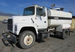 1995 FORD LN8000 GAL. WATER TRUCK, REGULAR CAB, 6 CYL., E 8.3L TURBO DIESEL 504 CID, DIESEL, AUTO