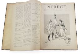 Tijdschriften, geÃ¯llustreerd: A. Willette, Le Pierrot (49 nummers, 1888-1889)