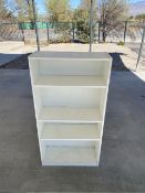46 X 26 IN. SLIGHTLY USED WHITE DECORATIVE SHELF