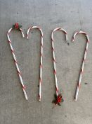 2.5’ PLASTIC CANDY CANE DECORATIONS