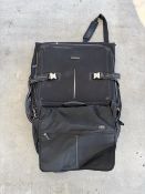 ONE EDDIE BAUER - TRAVEL SUITCASE - GARMENT BAG - AND SWISS COMPUTER BAG