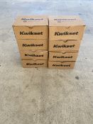 SET OF 8 KWIKSER PASSAGE HALIFAX POLISHED CHORME DOOR HANDLES (720HFL SQT 26 6AL RCS)