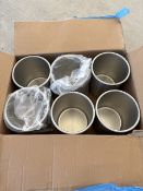 SET OF 6 ALUMINUM MELTING POTS - BRAND NEW