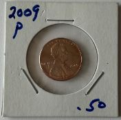 2009 P US LINCOLN ONE CENT COIN