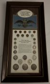 RARE US COIN TYPE SET DISPLAY (1900-1971) - INCLUDES 90% SILVER COINS