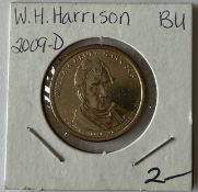 2009 D US W.H. HARRISON PRESIDENTIAL DOLLAR COIN
