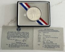 1984 P USA UNCIRCULATED OLYMPIC SILVER DOLLAR