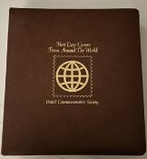 VINTAGE POSTAL COMMEMORATIVE SOCIETY ALBUM: FIRST DAY COVER FROM AROUND THE WORLD