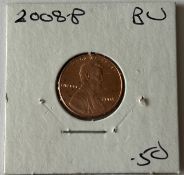 2008 US LINCOLN ONE CENT COIN