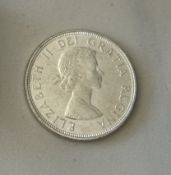 1964 CANADA CENTENIAL SILVER DOLLAR COIN