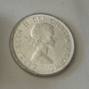 1964 CANADA CENTENIAL SILVER DOLLAR COIN