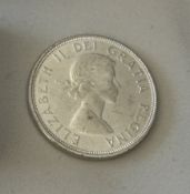 1964 CANADA CENTENIAL SILVER DOLLAR COIN