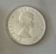 1964 CANADA CENTENIAL SILVER DOLLAR COIN