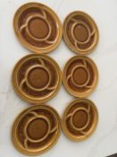 MID CENTURY MODERN MOROCCAN STYLE PLATES 10"