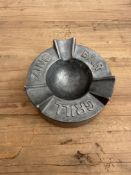 VINTAGE ZINC BAR & GRILL LONDON PUB MEMORABILIA METAL ASHTRAY
