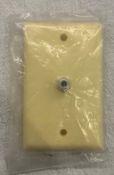 Lot of 39 Coax Wall Plate White Single Coaxial Cable Outlet Cover