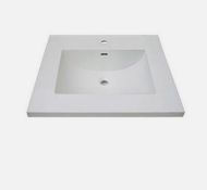 Fairmont Designs TC-2522W1 White Ceramic Vanity Sink Top