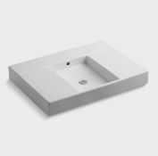 Kohler K-2955 Traverse Vanity-Top Bathroom Sink-White-Overflow Drain