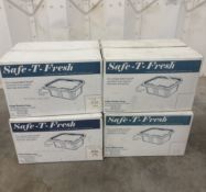 Safe t fresh plastic storage containers