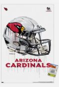 Lot of 17 NFL Arizona Cardinals-DRIPPY HELMET COSTACOS POSTER NIP 22.375X34"