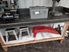 2 Tool Boxes, 2 Wheel Ramps, 2 Dirt Bike Stands