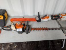 Gas Powered Hedge Trimmer and Electric Trimmer