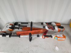 3 Stihl Electric Hedge Trimmers for Parts or Repair