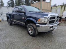 2012 Dodge Ram 3500 Cummins Diesel, 4 x 4, Approx. 158,093 Km, VIN 3C63D3DLXCG210653-Note: See Desc.