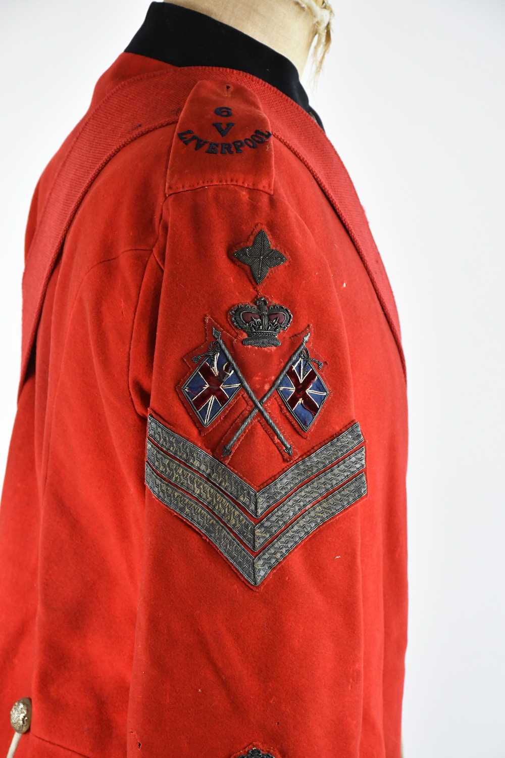 A circa 1870 British Army red tunic for Regimental Sargent Major of the 6th Volunteer Rifle - Image 4 of 15