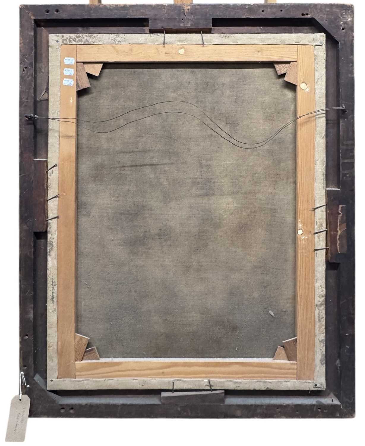 UNATTRIBUTED 18TH/19TH CENTURY BRITISH SCHOOL; oil on canvas, portrait of a lady in green - Image 6 of 7