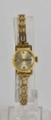 LEGION; an early 20th century lady's 18ct yellow gold cased 17 jewel Incabloc wristwatch, on gold