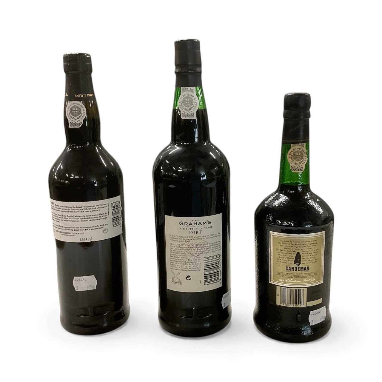 PORT; three bottles of Port comprising W & J Graham's late bottled vintage Port, 1994, 20%, 100cl, a - Image 2 of 2