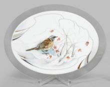 Porzellanbild mit Malerei von Brigitte Holtz