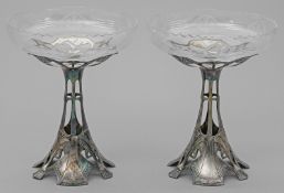 Paar Art Déco-Aufsatzschalen