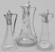 Drei Jugendstil-Karaffen