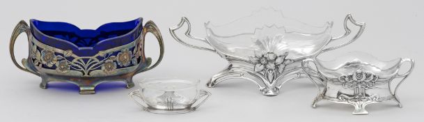 Vier Jugendstil-Jardinieren