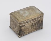 Zuckerkasten mit Wappengravur