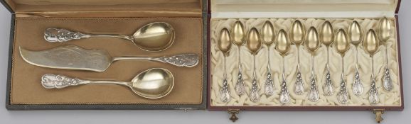 Jugendstilbesteck mit Maiglöckchendekor