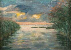 Franz Bunke – Sonnenaufgang über dem Saaler Bodden.
