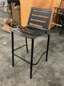 8 - Black Metal Bar Stool
