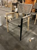 13 - Porto Side Chair (Black/Taupe)