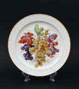 Großer Teller / runde Platte Fruchtmalerei