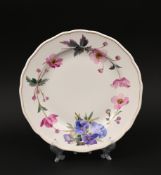 Teller Herbstanemone und Stiefmütterchen