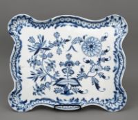 Großes Zwiebelmuster-Tablett