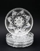 Vier Kompottschalen Kristall